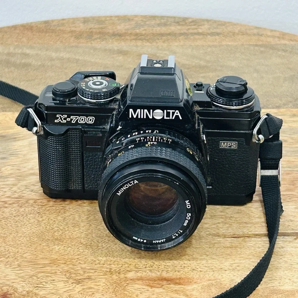 Minolta X-700 35mm Film SLR Camera with 50mm Lens, Tested and Working
